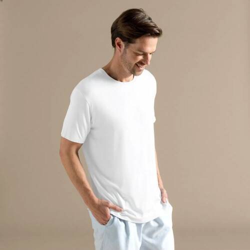 Men's Crew Neck Cotton Insenco T-Shirt White - 2