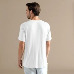 Men's Crew Neck Cotton Insenco T-Shirt White - 4