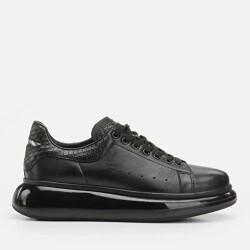 Men's Leather Black Casual Shoes - Vip Shoes