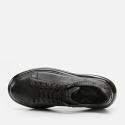 Men's Leather Black Casual Shoes - 2