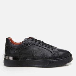 Men's Leather Black Casual Shoes - Vip Shoes