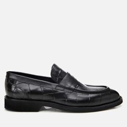 Men's Leather Black Lightweight Sole Classic Loafer - Vip Shoes