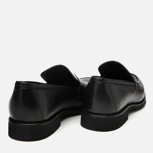 Men's Leather Black Lightweight Sole Loafer - 5