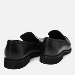 Men's Leather Black Lightweight Sole Loafer - 5