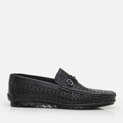 Men's Leather Black Loafer - Luxury Shoes