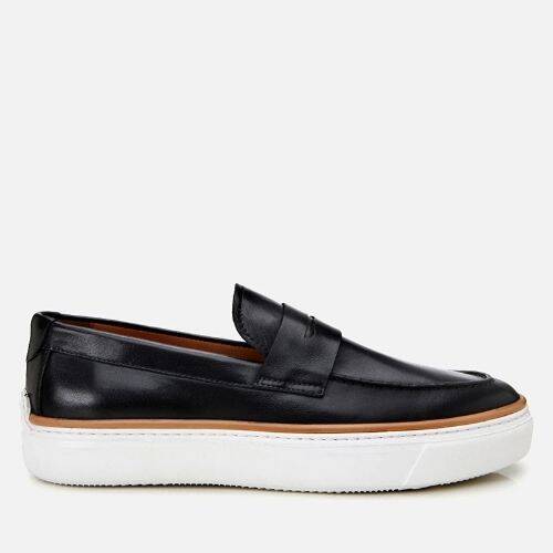 Men's Leather Black Ultra Lightweight Sole Stylish Everyday Loafer - 1