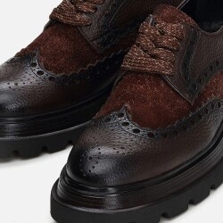 Men's Leather Brown Casual Shoes - 4