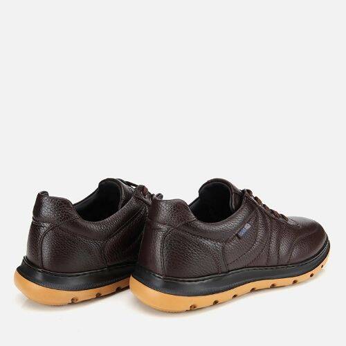 Men's Leather Brown Comfortable Casual Shoes - 4