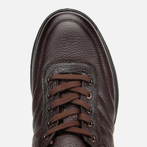 Men's Leather Brown Comfortable Casual Shoes - 5