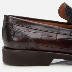 Men's Leather Brown Lightweight Sole Classic Loafer - 3