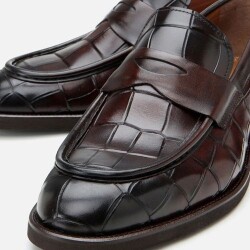 Men's Leather Brown Lightweight Sole Classic Loafer - 4