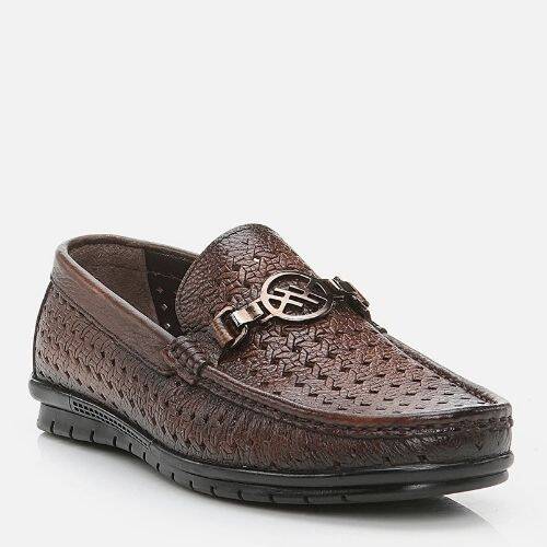 Men's Leather Brown Loafer - 2