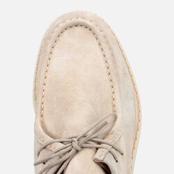 Men's Suede Leather Beige Lightweight Casual Shoes - 5