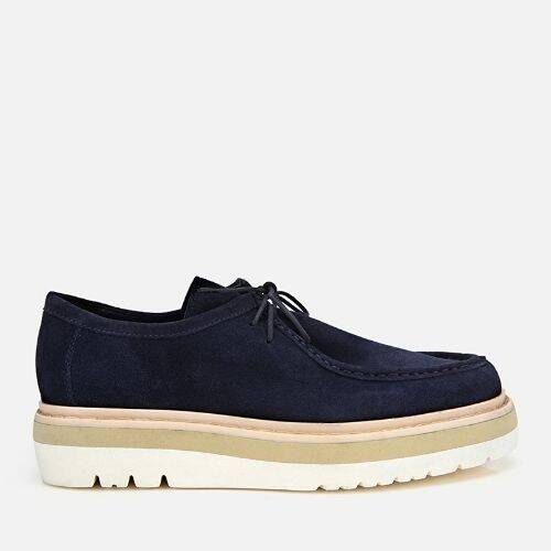 Men's Suede Leather Navy Lightweight Casual Shoes - 1