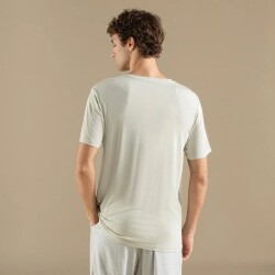 Men's V-Neck Cotton Pallas T-Shirt Green - 4