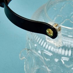 Mien Acacia Handle Teapot with Strainer - Transparent / Brown - 1 lt - 4