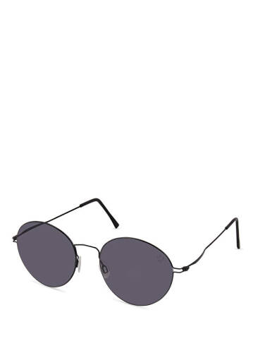 Nasakid Black Smoke Metal Unisex Sunglasses - 1
