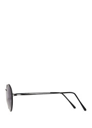 Nasakid Black Smoke Metal Unisex Sunglasses - 2