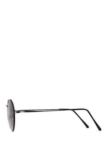 Nasakid Black Smoke Metal Unisex Sunglasses - 2