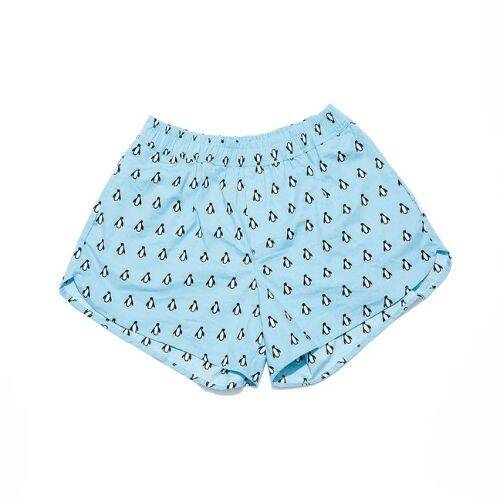 Patterned Women's Home Shorts – Cool Like Penguin - 1