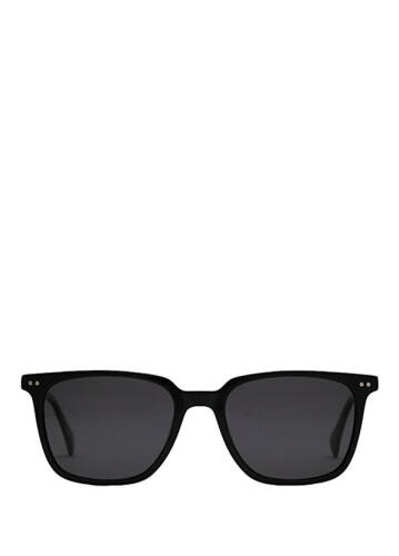Pedro Black Acetate Unisex Polarized Sunglasses - 1