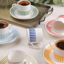 Porser Alya Mix 12-Piece Coffee Cup Set - Colorful - 2