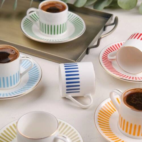 Porser Alya Mix 12-Piece Coffee Cup Set - Colorful - 2