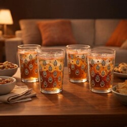 Rakle Dora 4-Piece Beverage Glass Set - Assorted - 510 ml - Luxury Home