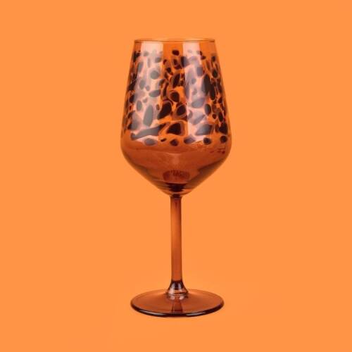 Rakle Leopard 4-Piece Stemmed Glass Set - Brown - 490 ml - 2