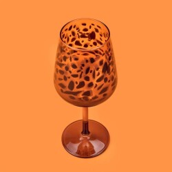 Rakle Leopard 4-Piece Stemmed Glass Set - Brown - 490 ml - 4