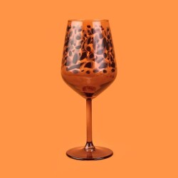 Rakle Leopard 4-Piece Stemmed Glass Set - Brown - 490 ml - 2
