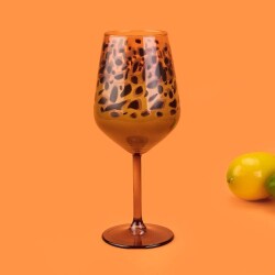 Rakle Leopard 4-Piece Stemmed Glass Set - Brown - 490 ml - 3