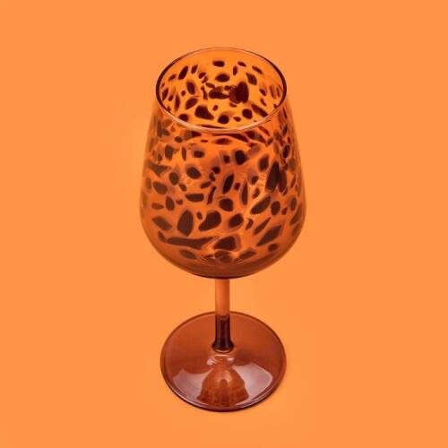 Rakle Leopard 4-Piece Stemmed Glass Set - Brown - 490 ml - 4
