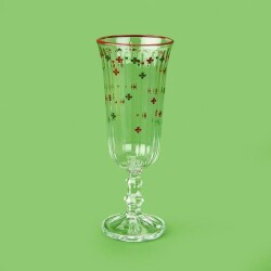 Rakle Winter Ornament 4-Piece Coffee Side Glass Set - Colorful - 120 ml - 3