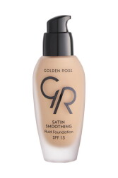 Satin Smoothing Fluid Foundation - 34 Golden Beige - Concealing Foundation 34 ml - Vip Beauty