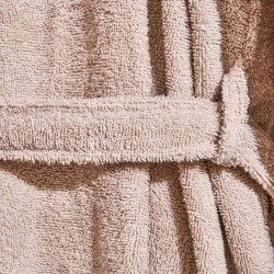 Soft Antwerp Organic Cotton Women's Bathrobe - Cream - L / XL - 3