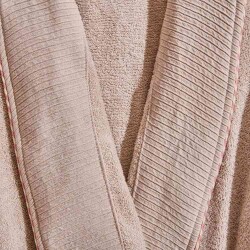Soft Antwerp Organic Cotton Women's Bathrobe - Cream - S / M - 2