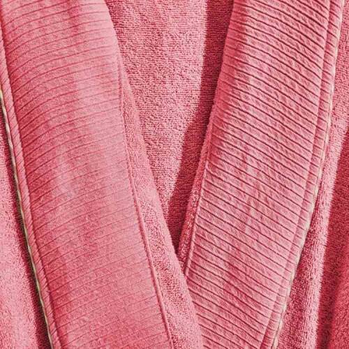 Soft Anvers Organic Cotton Women's Bathrobe - Rose Pink - L / XL - 2