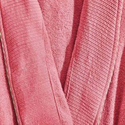 Soft Anvers Organic Cotton Women's Bathrobe - Rose Pink - L / XL - 2