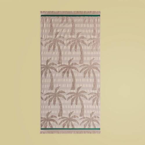Soft Elio Organic Cotton Beach Towel - Beige - 70x140 cm - 1