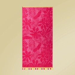 Soft Palme Organic Cotton Beach Towel - Pink - 70x140 cm - Luxury Home