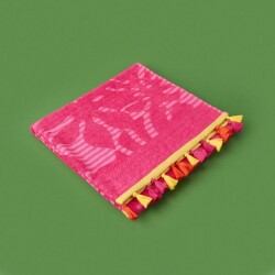 Soft Palme Organic Cotton Beach Towel - Pink - 70x140 cm - 3