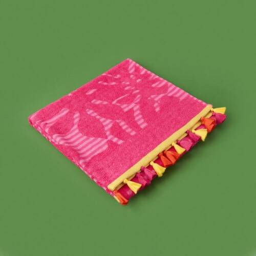 Soft Palme Organic Cotton Beach Towel - Pink - 70x140 cm - 3