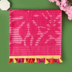 Soft Palme Organic Cotton Beach Towel - Pink - 70x140 cm - 2