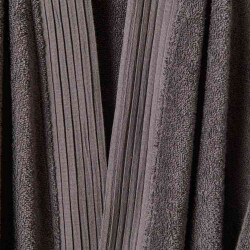 Soft Premium Organic Cotton Unisex Bathrobe - Anthracite - L / XL - 2