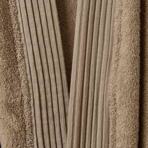 Soft Premium Organic Cotton Unisex Bathrobe - Beige - S / M - 2