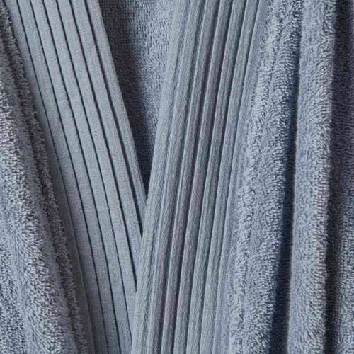 Soft Premium Organic Cotton Unisex Bathrobe - Blue - L / XL - 2