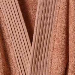 Soft Premium Organic Cotton Unisex Bathrobe - Dried Rose - L / XL - 2