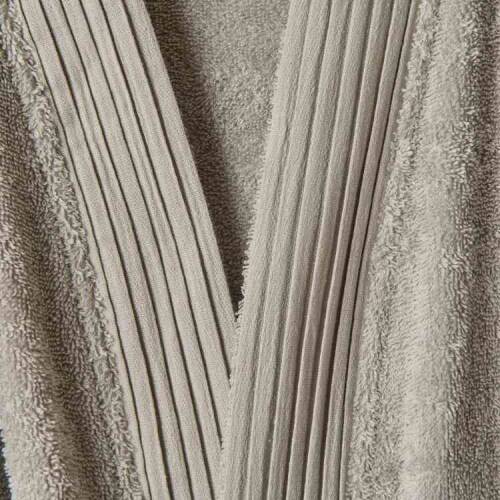 Soft Premium Organic Cotton Unisex Bathrobe - Gray - L / XL - 2