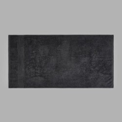 طقم فوط قطن عضوي ناعم سامانثا 2 قطعة-كريم / أنثراسايت-50 * 100 سم - 3